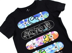 Name It black skateboard Among Us t-shirt